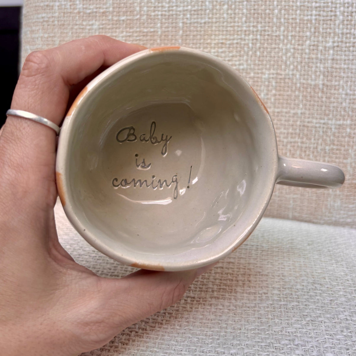 Tasse "Baby is coming"