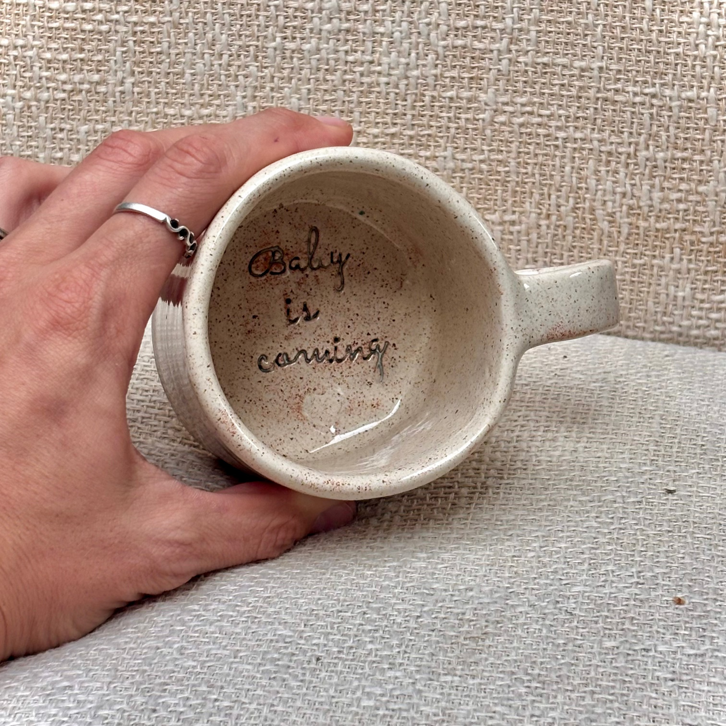 Tasse "Baby is coming"