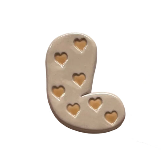 Lettres à tampons : Fleurs / Coeurs