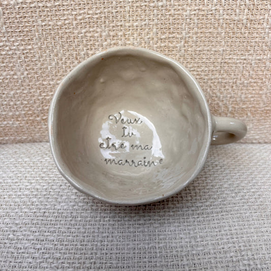 Tasse "Veux-tu être ma marraine?"