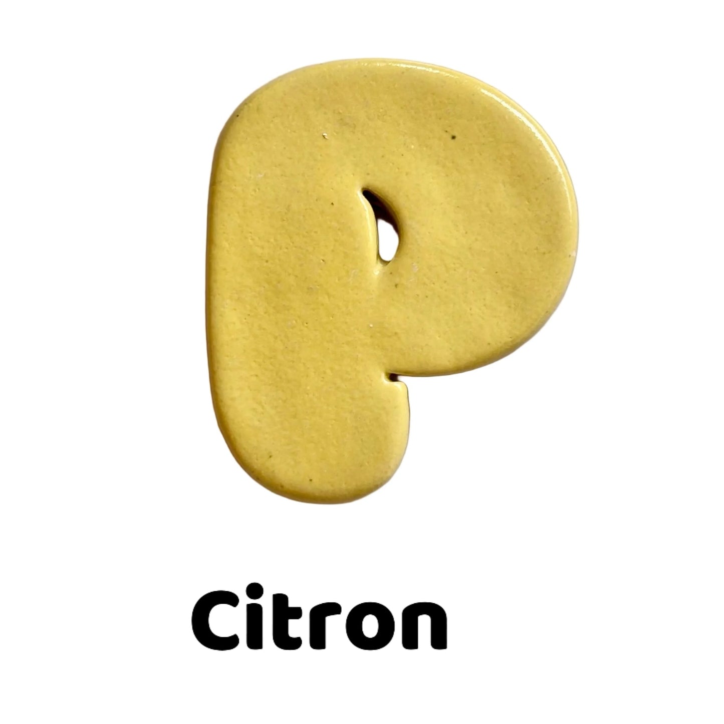 Lettres avec émail spécifique
