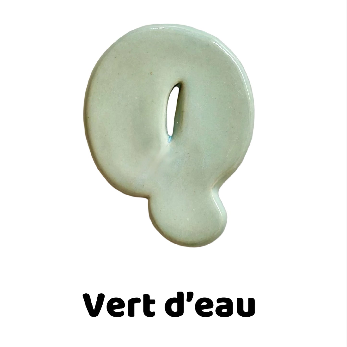 Lettres avec émail spécifique