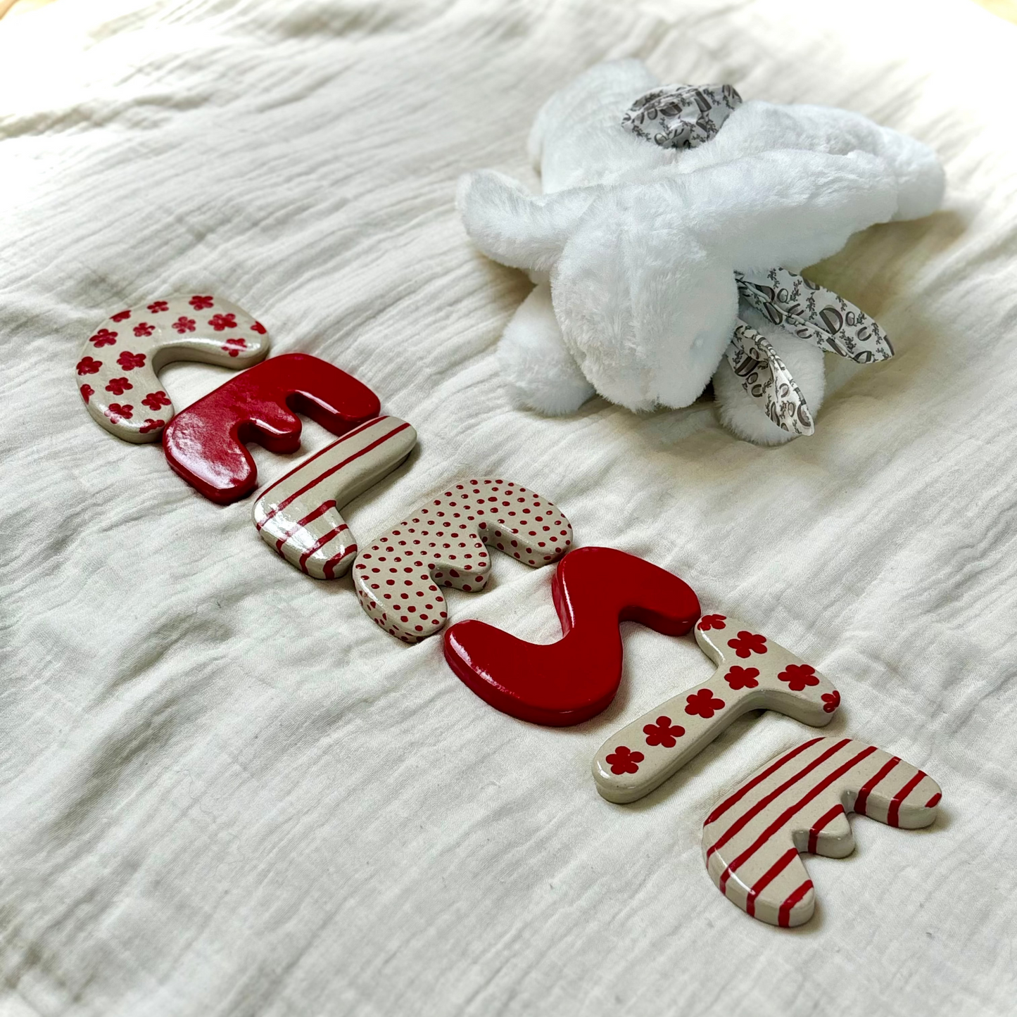 Lettres à motifs / peintes à la main