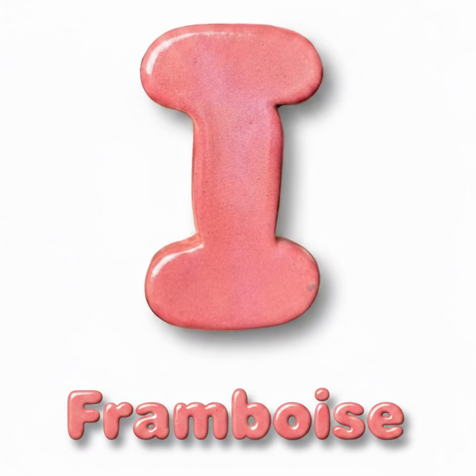 Lettres avec émail spécifique