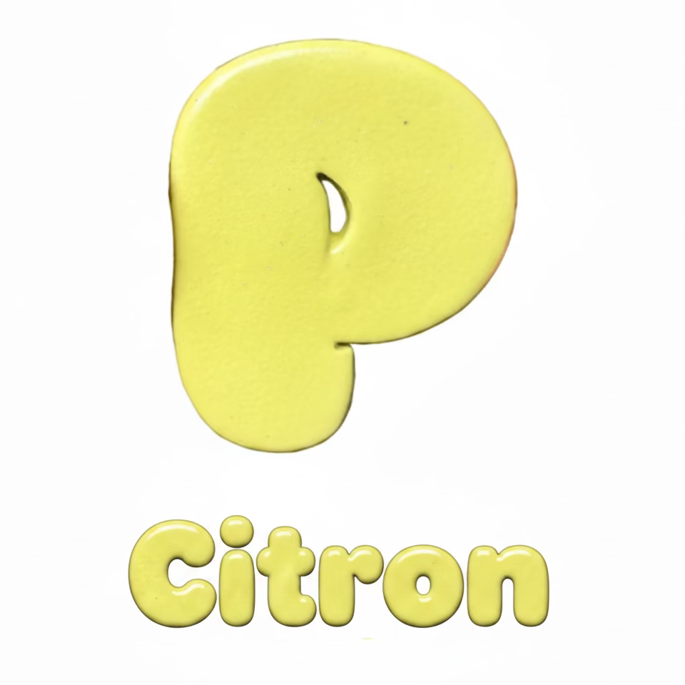 Lettres avec émail spécifique