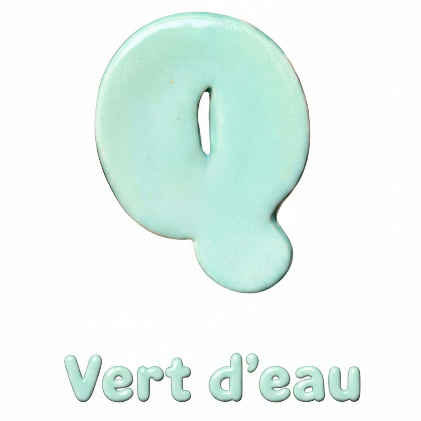 Lettres avec émail spécifique
