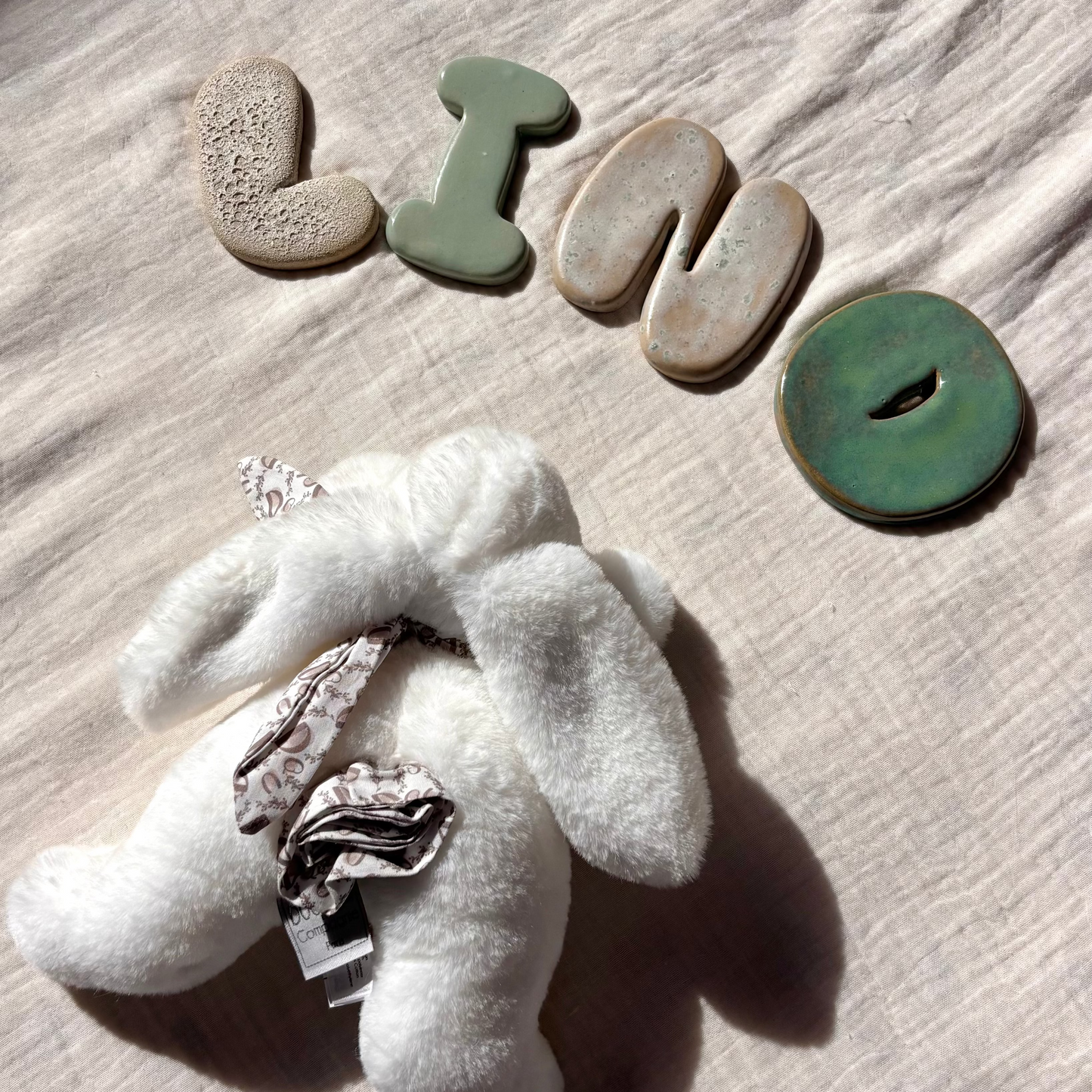 Lettres avec émail spécifique