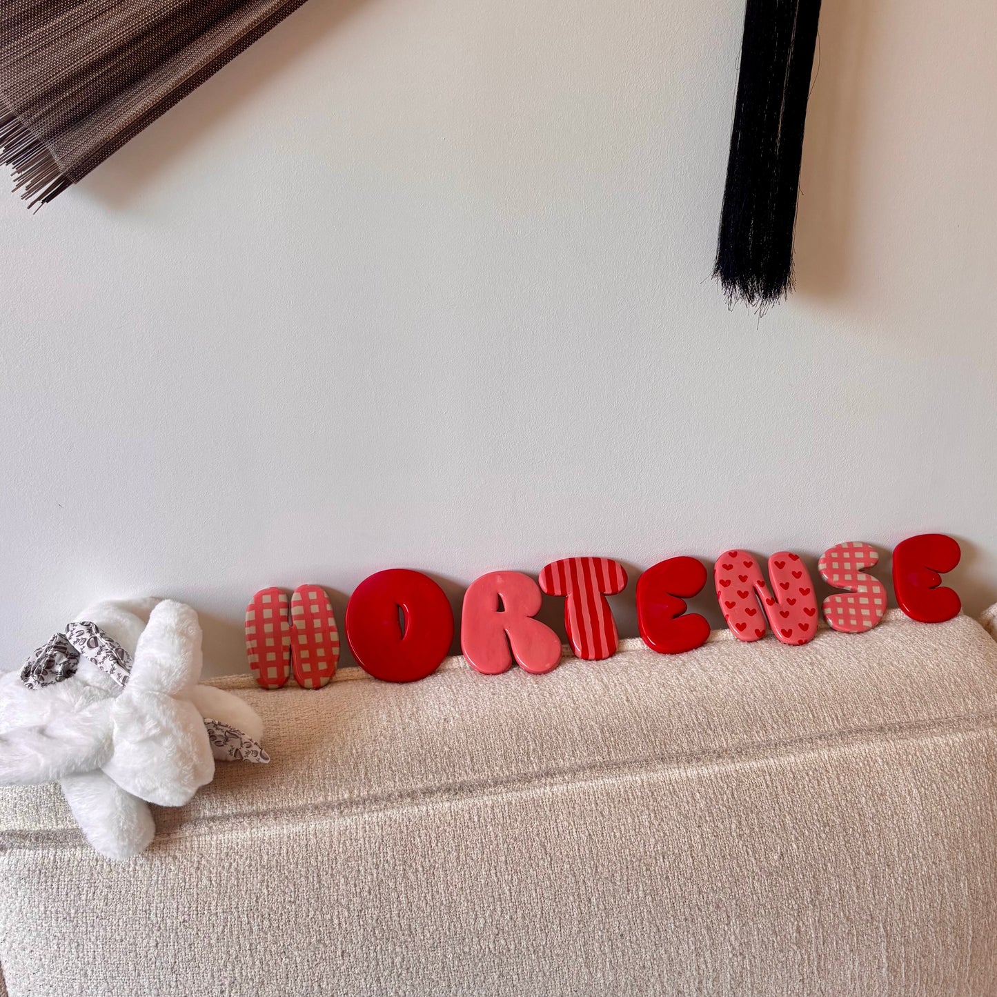 Lettres à motifs / peintes à la main
