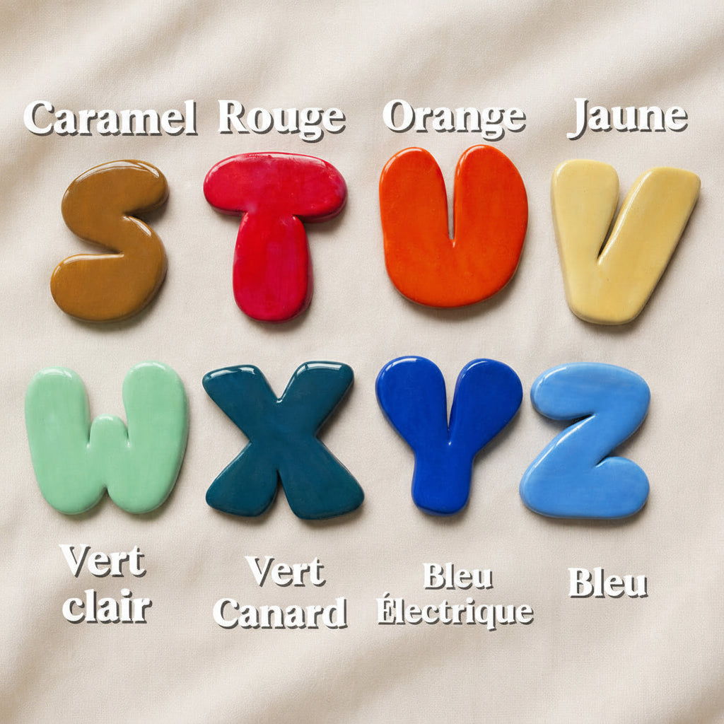 Lettres à motifs / peintes à la main